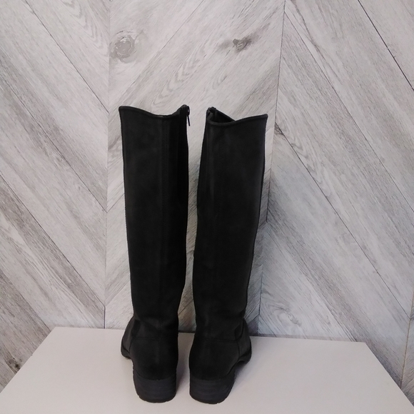 Clark's Collection Women's Tall Knee-high Riding Leather Zip Boots Sz: 6.5 Black - Picture 6 of 10